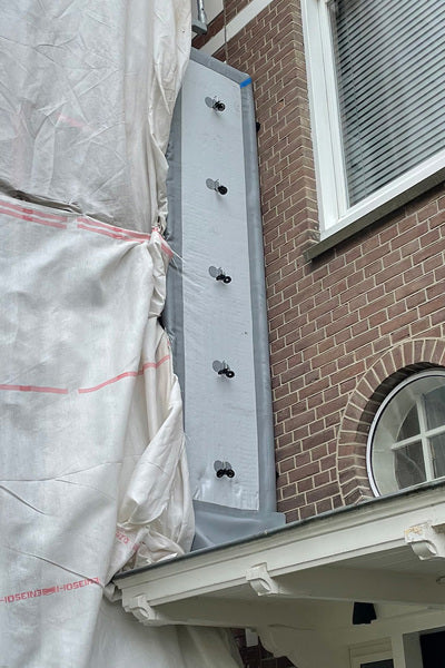 Oppblåsbar fasade forsegler