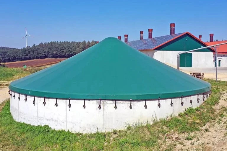 Tank overbygg opp til 40 m i diameter med galvanisert senter søyle