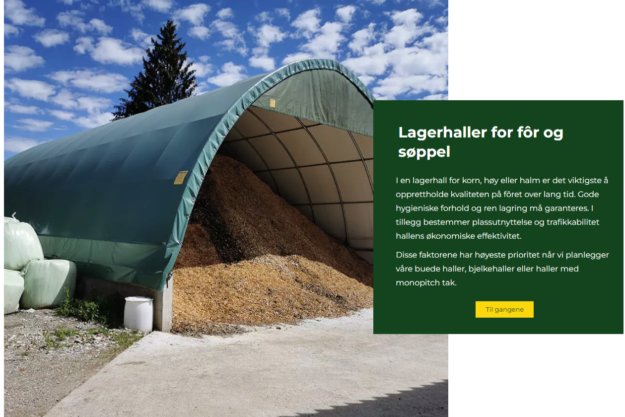 Lager og maskin haller