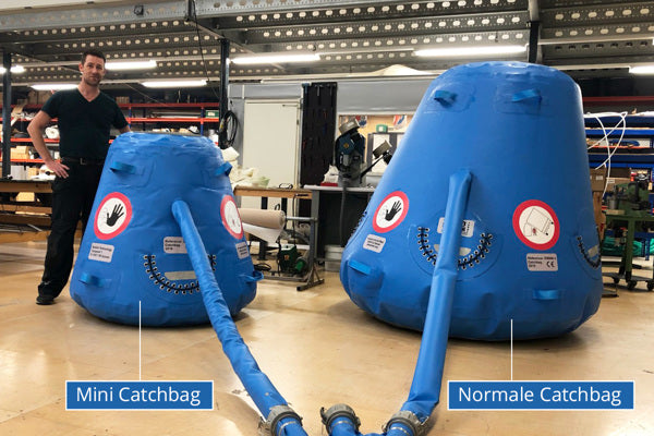 Landing bags for recovering small vehicles