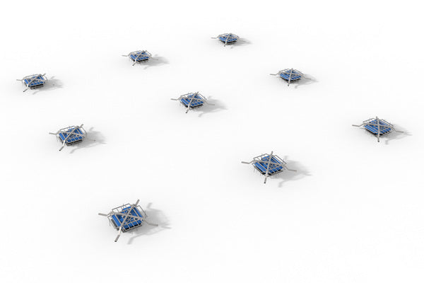 Oppblåsbar stabiliserende løfte enhet