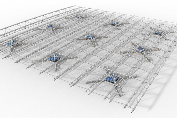 Oppblåsbar stabiliserende løfte enhet