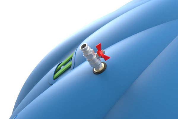 Lukkede fallskjerm poser