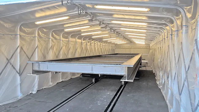 Uttrekkbare telt og haller på hjul