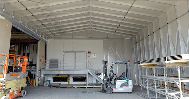 Uttrekkbare telt og haller på hjul