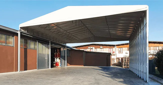 Uttrekkbare telt og haller på hjul