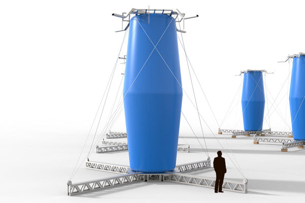 Oppblåsbar stabiliserende løfte enhet