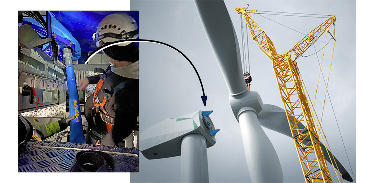 Oppblåsbare vindmølle bumpers