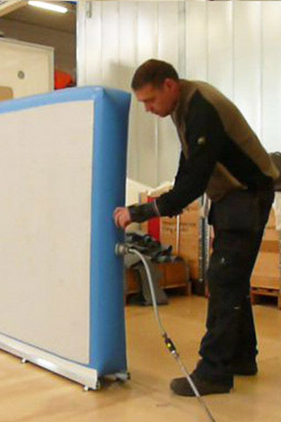 Mobile oppblåsbare lyd skjermer