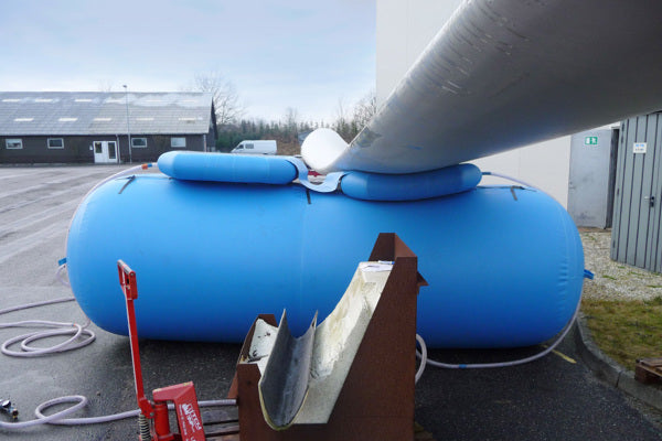 Rotorblad støtte og løfte pose