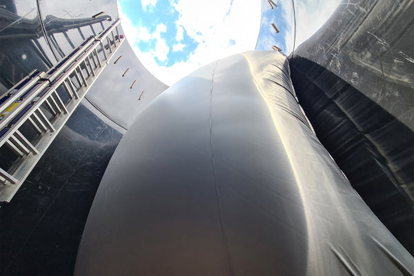 Oppblåsbar CO2-utslippsreduserende ventil