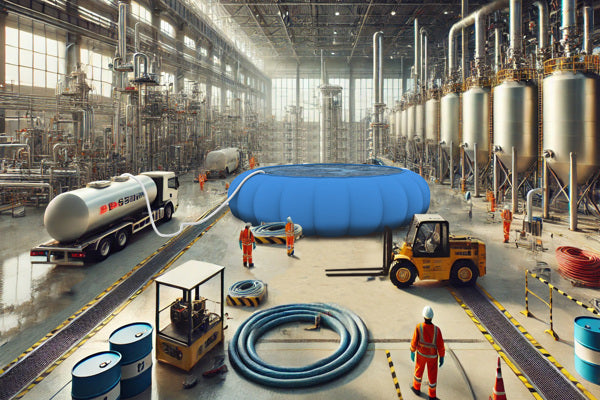 Mobil vanntank for oppsamling av forurenset eller forurenset vann