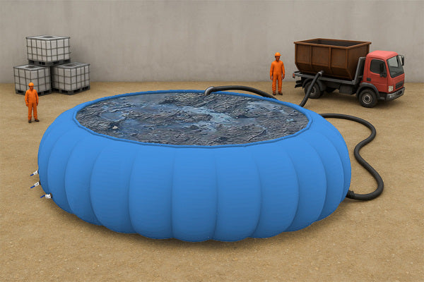 Mobil vanntank for oppsamling av forurenset eller forurenset vann