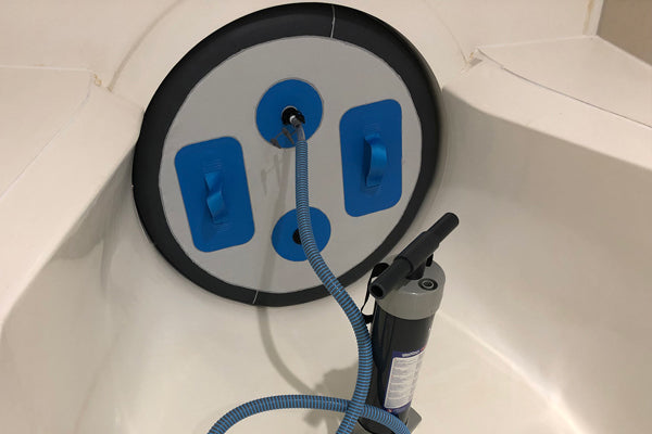 Oppblåsbare skyve pakninger for sklier/ svømmebassenger