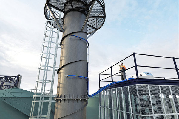 Oppblåsbar CO2-utslippsreduserende ventil