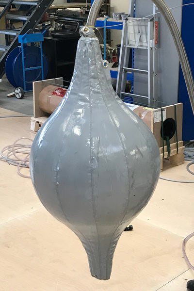 Varmebestandig oppblåsbar ventil