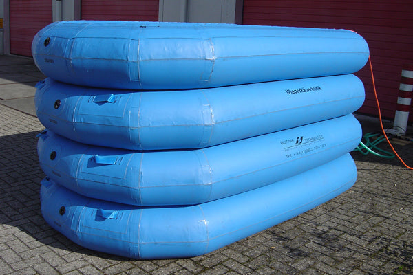 Oppblåsbart bad for behandling av storfe