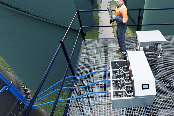 Oppblåsbar CO2-utslippsreduserende ventil