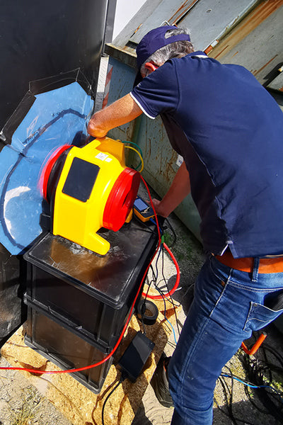 Oppblåsbar CO2-utslippsreduserende ventil