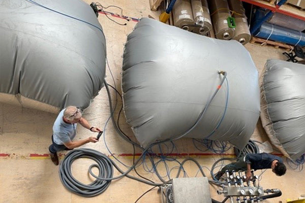 Oppblåsbar CO2-utslippsreduserende ventil